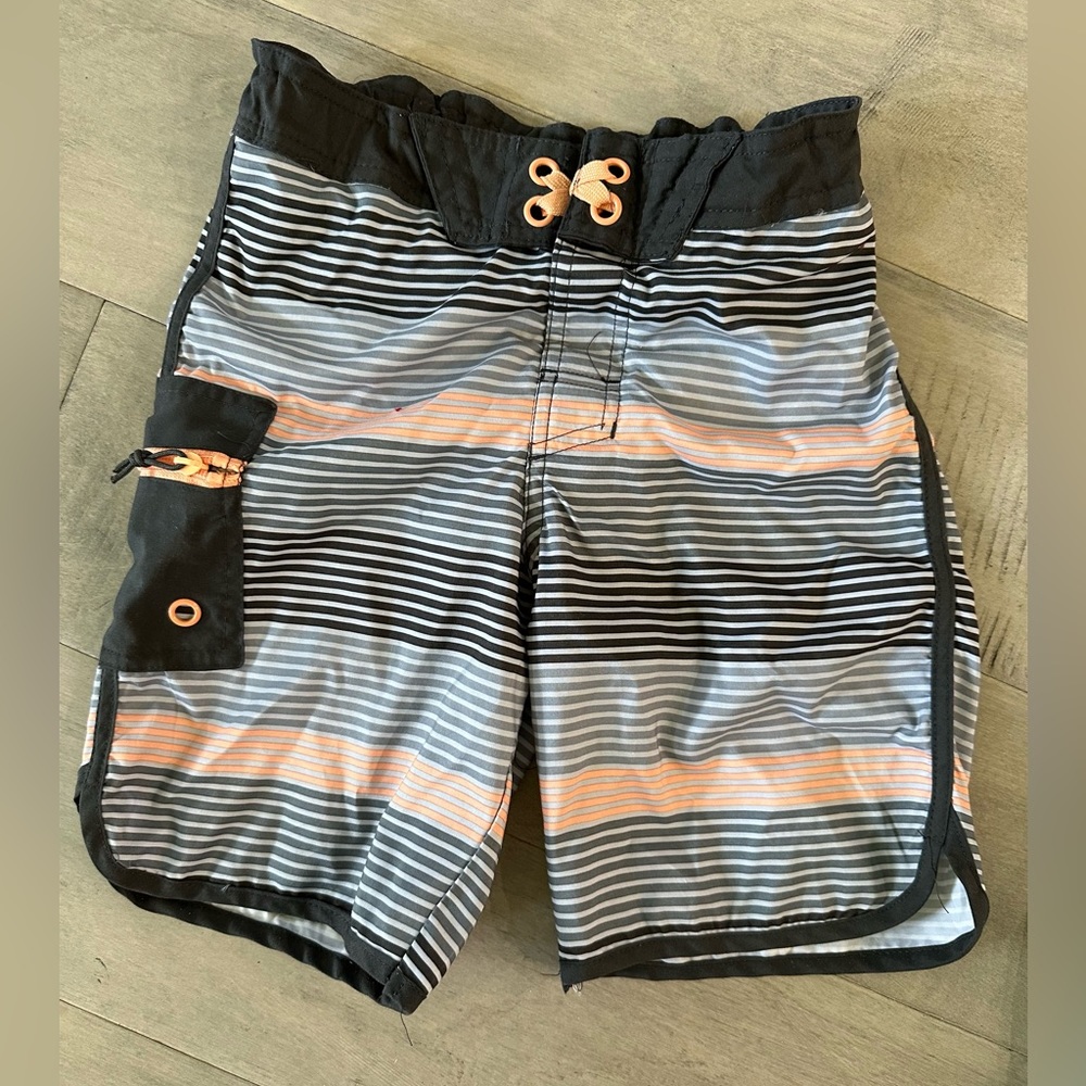 Art class boys striped swim trunks